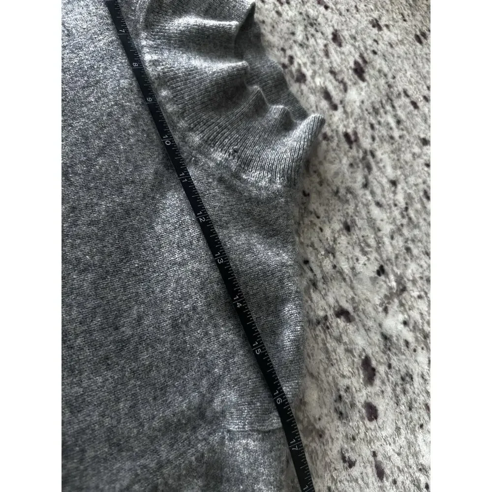 Hunt Club Gray Cashmere Mock Neck Pullover Sweater Men's M Long Sleeve - Picture 5 of 8